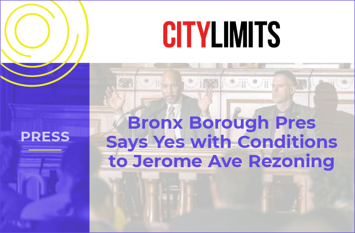 On Monday morning, Bronx Borough President Ruben Diaz Jr. voted in favor of the Department of City Planning’s proposed Jerome Avenue rezoning with conditions. The Bronx Borough Board voted in favor—and each of the community board representatives involved in the vote have already individually proffered a list of their own conditions.