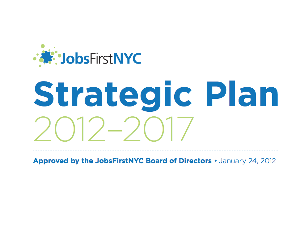 JobsFirstNYC Strategic Plan, 2012-2017